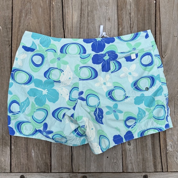 Patagonia Water Girl Board Shorts Hibiscus Floral Print Size 6 - Picture 2 of 4
